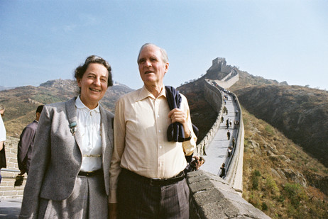 Bundespräsident Karl Carstens und Veronica Carstens